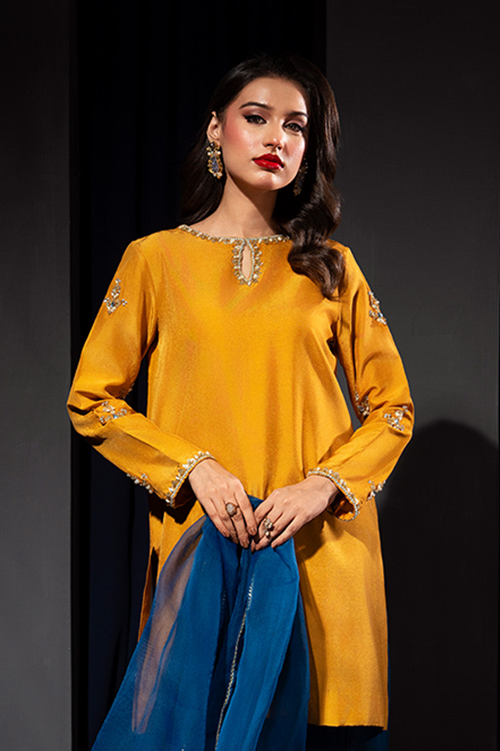 Zelina By Meeral Stitched 3 Piece Formals Collection'2025-HE-002
