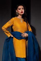 Zelina By Meeral Stitched 3 Piece Formals Collection'2025-HE-002