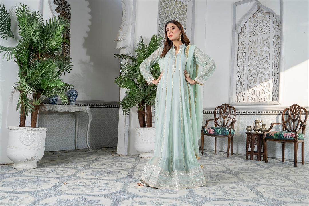 Manahils Stitched Formals Kurti 106