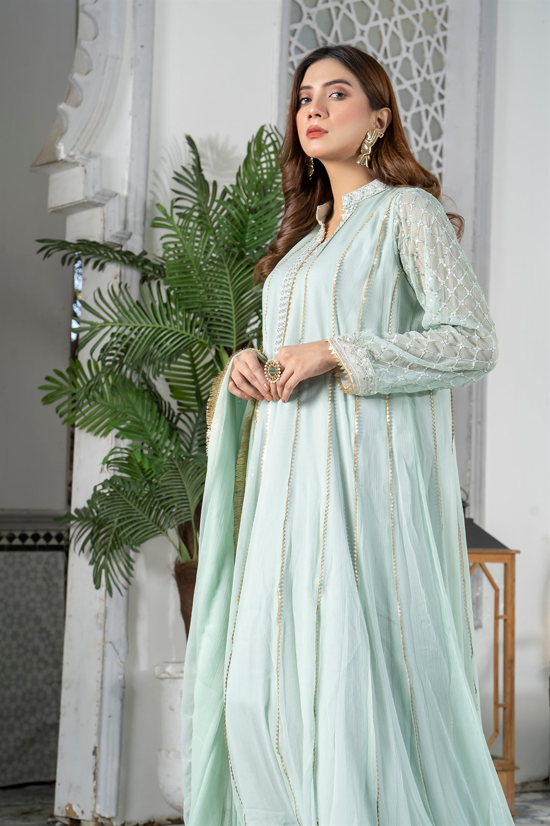 Manahils Stitched Formals Kurti 106