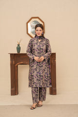 Feathers Unstitched Winter Arrivals Suit-LATTE-FT641