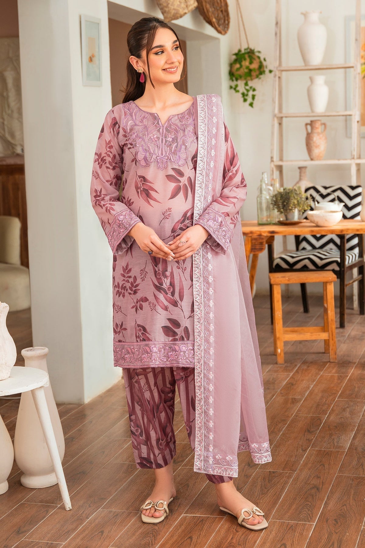 Floral Fusion by Panache Apparel Stitched Collection-Grape