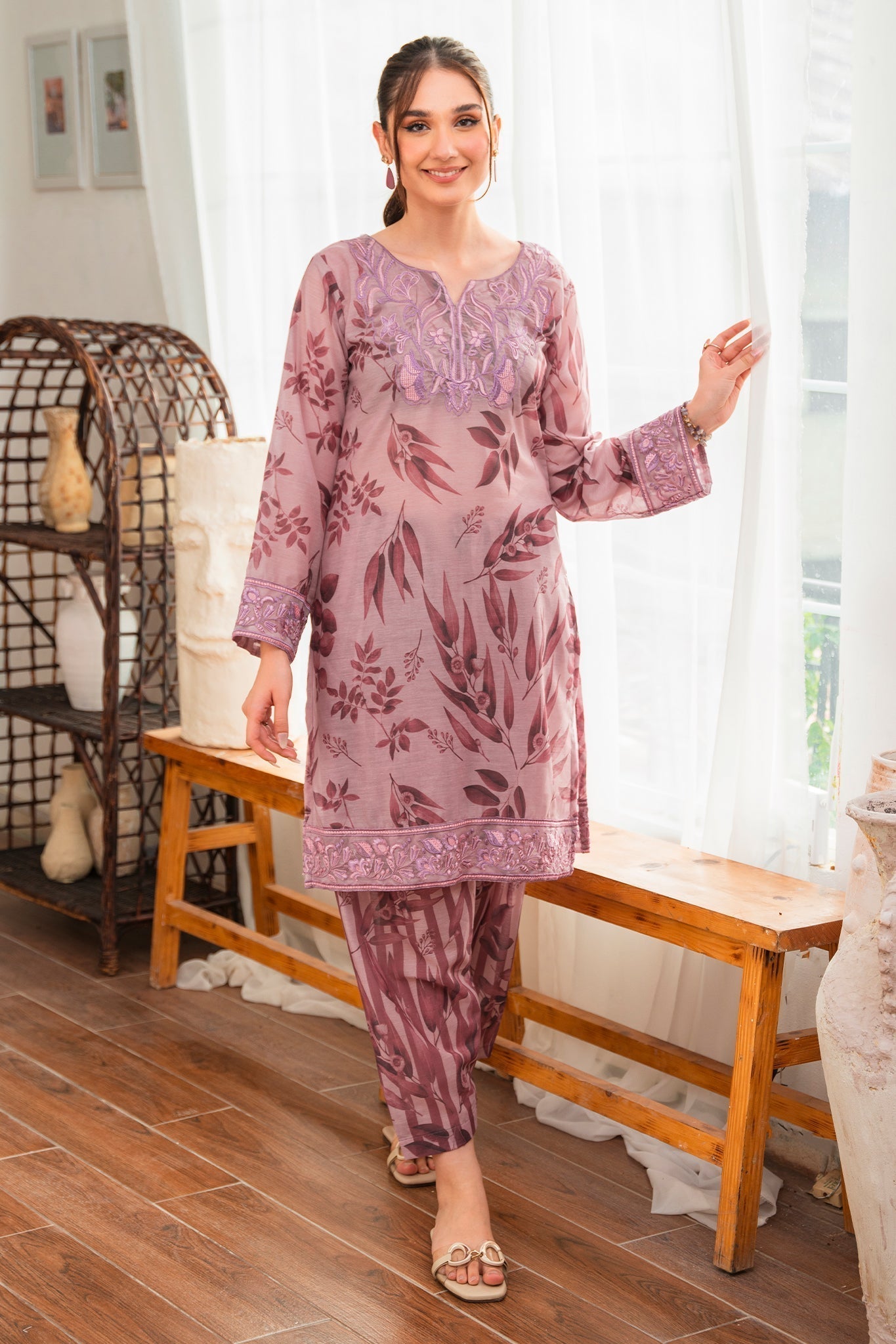Floral Fusion by Panache Apparel Stitched Collection-Grape