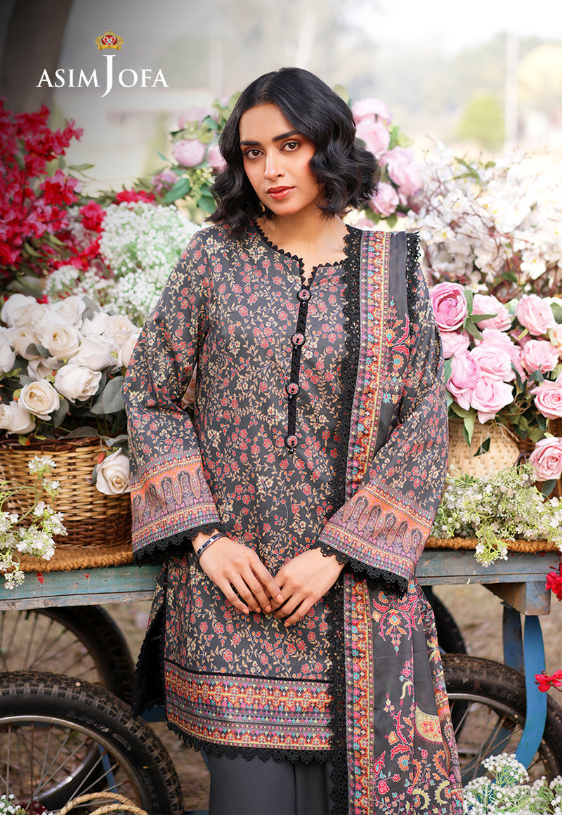 Asim Jofa Designers Limited Edition Pret Ajuub-09 Printed Lawn Stitched 3 Pcs