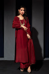Zelina By Meeral Stitched 3 Piece Formals Collection'2025-HE-004