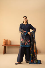Tiraz Stitched 3 Piece Summer Suit-Mehak