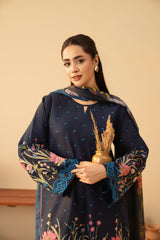 Tiraz Stitched 3 Piece Summer Suit-Mehak