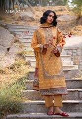 Asim Jofa Prints Unstitched Drop 1 Ajuub-07 Printed Lawn 3 Pcs