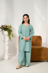Khayat Stitched 2 Piece Emb Cotton Lawn Suit-Feroza