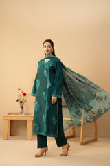 Tiraz Stitched 3 Piece Summer Suit-Lia