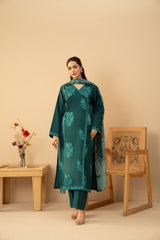 Tiraz Stitched 3 Piece Summer Suit-Lia