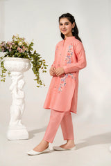 Khayat Stitched 2 Piece Emb Cotton Lawn Suit-Cross Stitch