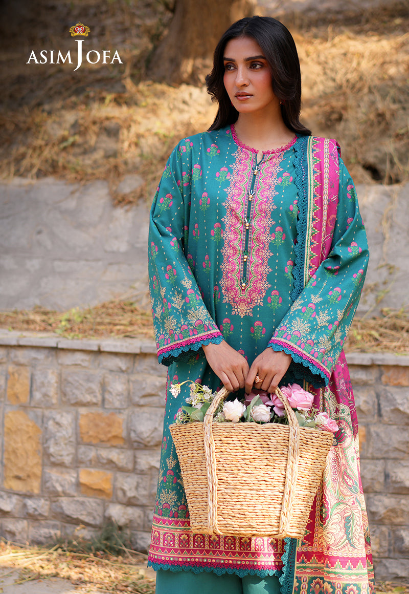 Asim Jofa Designers Limited Edition Pret Ajuub-14 Printed Lawn Stitched 3 Pcs