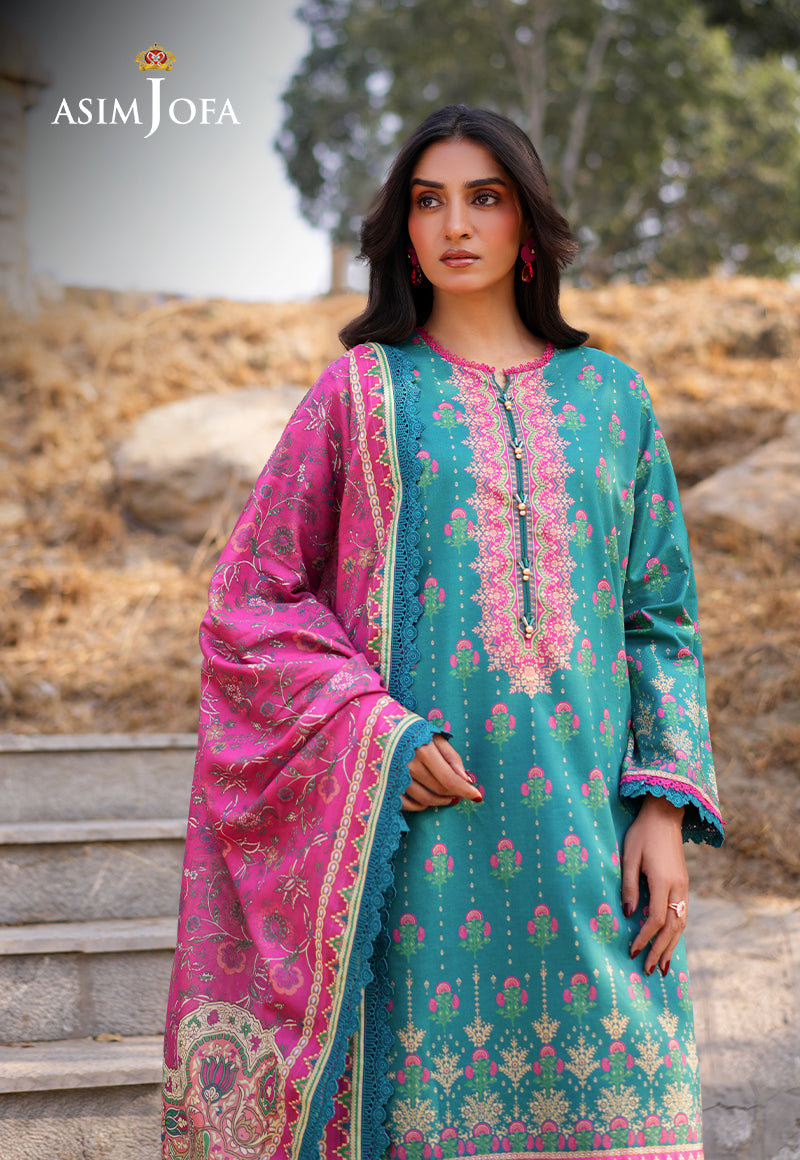 Asim Jofa Designers Limited Edition Pret Ajuub-14 Printed Lawn Stitched 3 Pcs