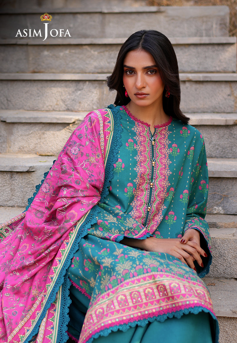 Asim Jofa Designers Limited Edition Pret Ajuub-14 Printed Lawn Stitched 3 Pcs