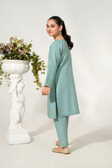 Khayat Stitched 2 Piece Emb Cotton Lawn Suit-Gown