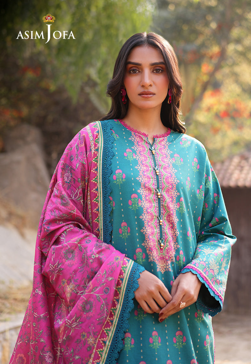 Asim Jofa Designers Limited Edition Pret Ajuub-14 Printed Lawn Stitched 3 Pcs