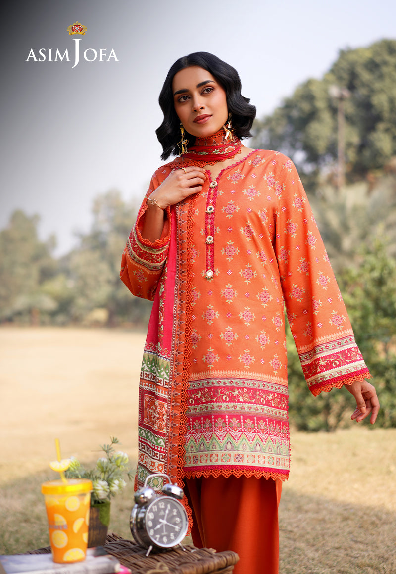 Asim Jofa Designers Limited Edition Pret Ajuub-08 Printed Lawn Stitched 3 Pcs