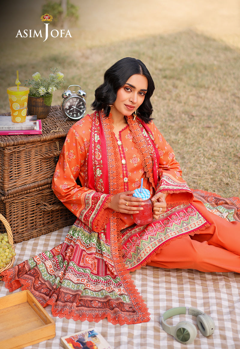 Asim Jofa Designers Limited Edition Pret Ajuub-08 Printed Lawn Stitched 3 Pcs
