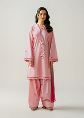 Solstic by Meerak Stitched 3 Piece Emb Lawn Suit-Minsa