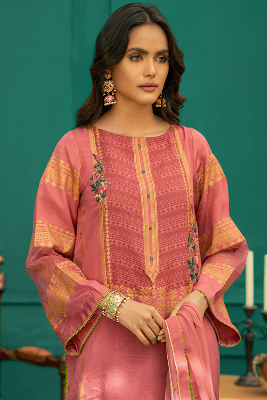 Zaaviay Stitched Eid Collection 2022  Maahru (Three Piece)