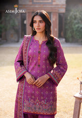 Asim Jofa Prints Unstitched Drop 1 Ajuub-12 Printed Lawn 3 Pcs