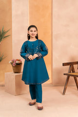 Khayat Stitched Co Ords Summer Lawn Cotton Suit-Khayat - Blue