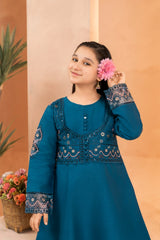 Khayat Stitched Co Ords Summer Lawn Cotton Suit-Khayat - Blue