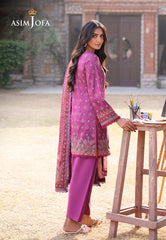 Asim Jofa Prints Unstitched Drop 1 Ajuub-12 Printed Lawn 3 Pcs