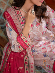 Tng By Md Stitched Collection-Noor Stitched 3 Pc (Beige)