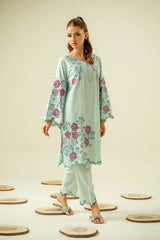 Signature Evening Wear By Zouj Stitched 2 Piece Summer Suit-Olen