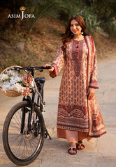 Asim Jofa Prints Unstitched Drop 1 Ajuub-18 Printed Lawn 3 Pcs