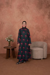 Feathers Unstitched 3 Piece Digital Printed Lawn Summer Suit-Scarlet Eclipse Edit-FT717