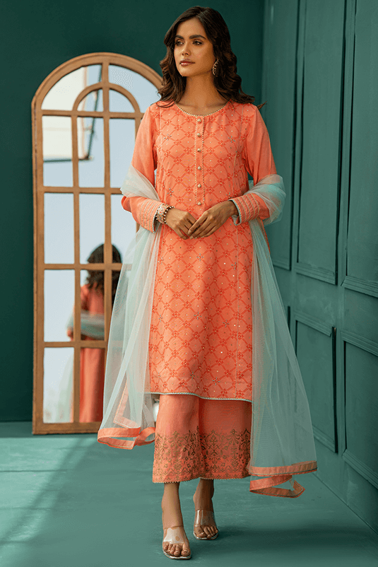 Zaaviay Stitched Eid Collection 2022  Asraar (Three Piece)