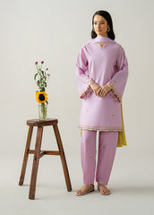 Solstic by Meerak Stitched 3 Piece Emb Lawn Suit-Zarif