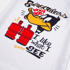 Kjunction Boys Half Sleeves-Printed T-Shirt (Daffy)
