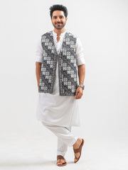 Tng My Md Men Waistcoat Collection-Huzoor  (Crystal Green)