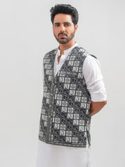 Tng By MD Stitched Waistcoat Collection-Huzoor (Crystal Green)