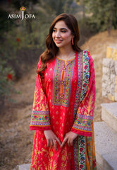 Asim Jofa Prints Unstitched Drop 1 Ajuub-16 Printed Lawn 3 Pcs