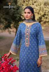 Asim Jofa Prints Unstitched Drop 1 Ajuub-03 Printed Lawn 3 Pcs