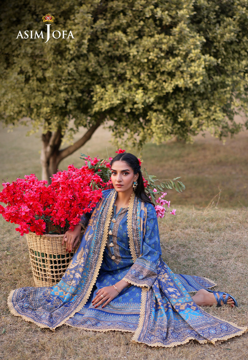 Asim Jofa Prints Unstitched Drop 1 Ajuub-03 Printed Lawn 3 Pcs