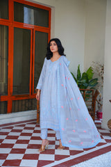 Threads & Weaves 3 PC KARANDI Embroidered Dress-KR24101