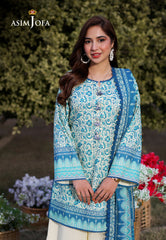 Asim Jofa Prints Unstitched Drop 1 Ajuub-13 Printed Lawn 3 Pcs