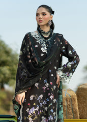Printkari By Sardinia Unstitched 3 Piece Lawn Collection-Black Lotus