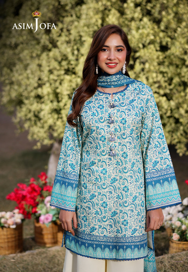 Asim Jofa Prints Unstitched Drop 1 Ajuub-13 Printed Lawn 3 Pcs