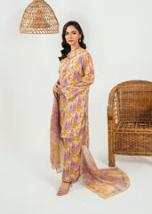 Meerak Stitched 3 Piece Blended Silk Suit-Celmira