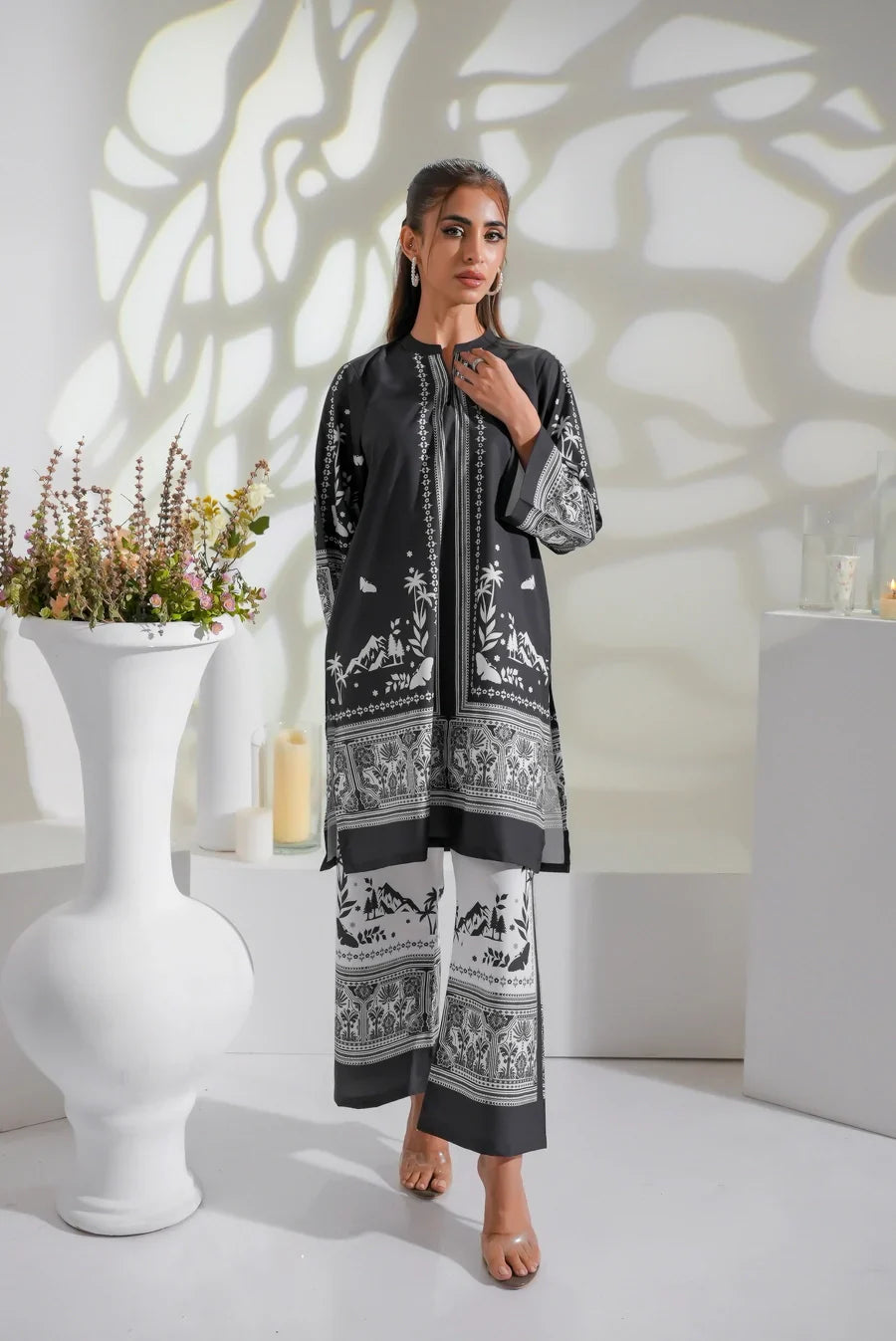 Dhaga Stitched 2 Piece Crepe Collection'2025-Zayra