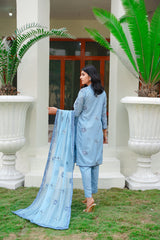 Threads & Weaves 3 PC KARANDI Embroidered Dress-KR24106