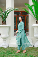 Threads & Weaves 3 PC KARANDI Embroidered Dress-kr24107