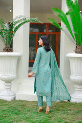 Threads & Weaves 3 PC KARANDI Embroidered Dress-kr24107